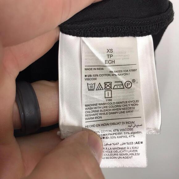 Old Navy Top Womens Size XS Babydoll V Neck Long Sleeve Gauze Textured New - Picture 8 of 9